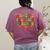 Santas Favorite Teacher Retro Groovy Christmas Xmas Women Women's Comfort Colors T-Shirt Back Print Berry Santas Favorite Teacher Retro Groovy Christmas Xmas Women Women's Comfort Colors T-Shirt Back Print Berry