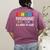 School Psychologist Is a Work Of Heart Teacher LSSP Doctor Women's Comfort Colors T-Shirt Back Print Berry