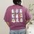 Science Teacher Ghost Laboratory Halloween Teacher Women's Comfort Colors T-Shirt Back Print Berry