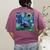 Scottish Terrier Starry Night Scotty Dog Art By Aja Women's Comfort Colors T-Shirt Back Print Berry