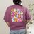 In My Second Grade Era 2nd Grade Girl Teacher Back To School Women's Comfort Colors T-Shirt Back Print Berry
