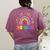 Second Grade Rainbow Girls Boys Teacher Team 2nd Grade Squad Women's Comfort Colors T-Shirt Back Print Berry