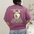 Siberian Husky Professional Human Trainer Women's Comfort Colors T-Shirt Back Print Berry