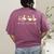 Silly Teachers Build Character Goose Teacher Back To School Women's Comfort Colors T-Shirt Back Print Berry
