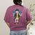 Six Seven 6 7 7 6 George Washington Teacher American Women's Comfort Colors T-Shirt Back Print Berry