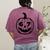 Six Seven Halloween Costume For Students Teachers Women's Comfort Colors T-Shirt Back Print Berry