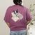 Sleepy Boston Terrier Pajama Men Women Kids Women's Comfort Colors T-Shirt Back Print Berry