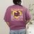 Social Studies Teacher Pencil Heart Leopard Back To School Women's Comfort Colors T-Shirt Back Print Berry