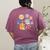 Solar System Learning Is Out Of This World Science Teacher Women's Comfort Colors T-Shirt Back Print Berry