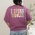 I Speak Toddler Teacher Pre School Back To School First Day Women's Comfort Colors T-Shirt Back Print Berry