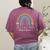 Special Education Dream Team Rainbow SPED Teacher Autism Women's Comfort Colors T-Shirt Back Print Berry