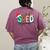 SPED Squad Special Education Teacher Autism Christmas Women Women's Comfort Colors T-Shirt Back Print Berry