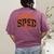 Sped Squad Team Special Education Teacher Halloween Women's Comfort Colors T-Shirt Back Print Berry Sped Squad Team Special Education Teacher Halloween Women's Comfort Colors T-Shirt Back Print Berry