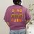 Sped Teacher Crew Thanksgiving Special Education Teacher Women's Comfort Colors T-Shirt Back Print Berry