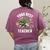Star Wars Yoda Best Teacher Icons Women's Comfort Colors T-Shirt Back Print Berry