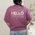 Start With Hello Different World Language Learning Teacher Women's Comfort Colors T-Shirt Back Print Berry Start With Hello Different World Language Learning Teacher Women's Comfort Colors T-Shirt Back Print Berry