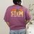 STEM Teacher Thanksgiving Grateful Educator Science Class Women's Comfort Colors T-Shirt Back Print Berry STEM Teacher Thanksgiving Grateful Educator Science Class Women's Comfort Colors T-Shirt Back Print Berry