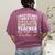 Substitute Teacher T Shirt School Tee Women's Comfort Colors T-Shirt Back Print Berry