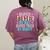 Super Teacher By Day Super Tired By Night Superhero Teacher Men Women Women's Comfort Colors T-Shirt Back Print Berry