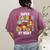 Super Teacher By Day Super Tired By Night Women's Comfort Colors T-Shirt Back Print Berry