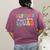 Support Dream Services Team Groovy Teacher Support Squad Women's Comfort Colors T-Shirt Back Print Berry Support Dream Services Team Groovy Teacher Support Squad Women's Comfort Colors T-Shirt Back Print Berry