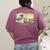 Surfing Boston Terrier Kanagawa Wave Japanese Dog For Men Women Kids Women's Comfort Colors T-Shirt Back Print Berry