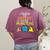 I Teach Cutest Little Monsters Halloween Teacher Men Women Women's Comfort Colors T-Shirt Back Print Berry