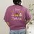 I Teach The Cutest Turkeys School Teachers Thanksgiving Women's Comfort Colors T-Shirt Back Print Berry