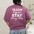 Teach Inspire Stay Drug-Free Red Ribbon Week Teacher Kids Women's Comfort Colors T-Shirt Back Print Berry