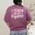 I Teach In My Pajamas Teacher Teacher's Day Humor Tee Women's Comfort Colors T-Shirt Back Print Berry I Teach In My Pajamas Teacher Teacher's Day Humor Tee Women's Comfort Colors T-Shirt Back Print Berry