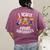 I Teach Superheroes Cute Back To School Teacher Women's Comfort Colors T-Shirt Back Print Berry