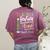 Teacher Besties Because Going Crazy Alone Is Not As Much Fun Women's Comfort Colors T-Shirt Back Print Berry
