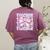 Teacher Bow Pencil Flowers Teacher Back To School Women's Comfort Colors T-Shirt Back Print Berry