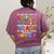 Teacher We Are Like a Box Of Crayons For Men Women Kids Women's Comfort Colors T-Shirt Back Print Berry