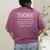 Teacher Definition Teacher Women's Comfort Colors T-Shirt Back Print Berry