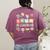 Teacher Groovy Play Is Learning Back To School Women's Comfort Colors T-Shirt Back Print Berry