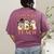 Teacher Halloween Trick Or Teach Cute Ghost Coffee Pumpkins Women's Comfort Colors T-Shirt Back Print Berry