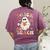 Teacher Halloween Trick Or Teach Floral Ghost Women's Comfort Colors T-Shirt Back Print Berry Teacher Halloween Trick Or Teach Floral Ghost Women's Comfort Colors T-Shirt Back Print Berry
