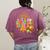 Teacher Life Back To School It's A Great A Day To Be A Lion Women's Comfort Colors T-Shirt Back Print Berry