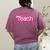 Teacher Life My Job Is Teach Women's Comfort Colors T-Shirt Back Print Berry