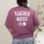 Teacher Mode On School Education Educator Women's Comfort Colors T-Shirt Back Print Berry