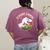 Teacher-Saurus Dinosaur Teacher Design T-Rex Design Women's Comfort Colors T-Shirt Back Print Berry