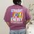 Teacher's Assistant Straight Outta Energy Teaching Tie Dye For Men Women Women's Comfort Colors T-Shirt Back Print Berry