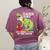 Teachersaurus Rex Dinosaur Like A Normal Teacher Saurus Women's Comfort Colors T-Shirt Back Print Berry