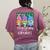 Teaching My Little Gnomies With Gnome For Teacher Women Women's Comfort Colors T-Shirt Back Print Berry