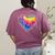 Teaching Is a Work Of Heart Tie Dye Hippie For Teacher For Men Women Girls Kids Women's Comfort Colors T-Shirt Back Print Berry
