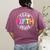 Team Fifth Grade Teacher Back To School 5th Grade Squad Kids Women's Comfort Colors T-Shirt Back Print Berry