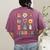 Team TK Teacher Christmas Groovy Smile Face Girl Boy Kid TK Women's Comfort Colors T-Shirt Back Print Berry