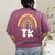 Team TK Transitional Kindergaten TK Crew Squad Teacher Kids Women's Comfort Colors T-Shirt Back Print Berry