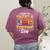 Test Day State Football Tackle Testing Day Sports Teacher Women's Comfort Colors T-Shirt Back Print Berry